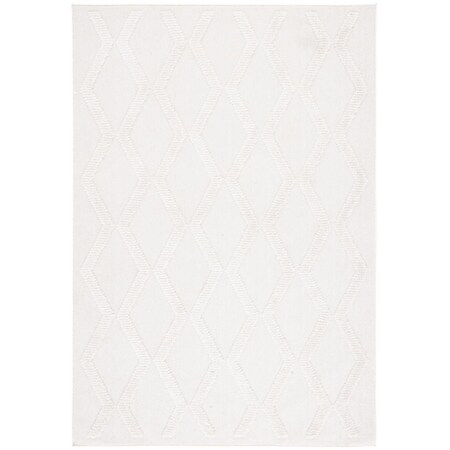 Safavieh 7 x 7 ft. Marrakech Square Power Loomed Rug Ivory & Ivory MRK554A-7SQ